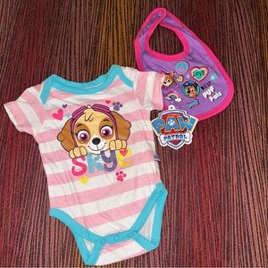 Infant baby paw patrol 2 pc set sz 0-3 mo NWT